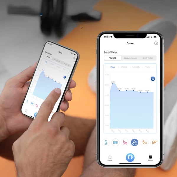 Nuvia Pro Smart kropsvægtsskala til vægtsporing og målinger