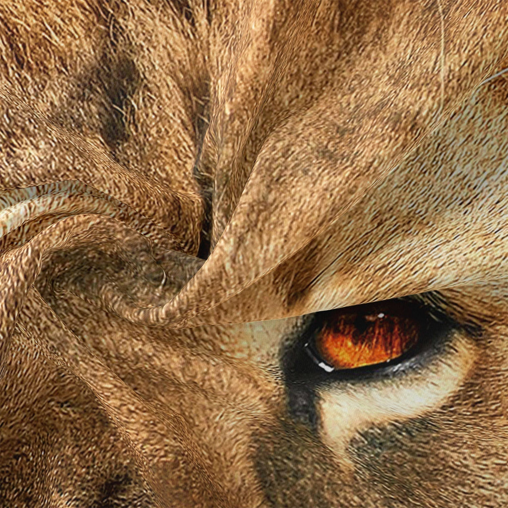 SavannaRoar | כיסוי שמיכה עם הדפס אריה אפריקאי | Petprovac