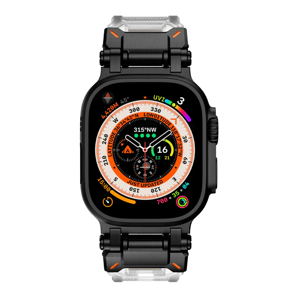 Meron Titanium-Head Silicone Band for Apple Watch | Petprovac