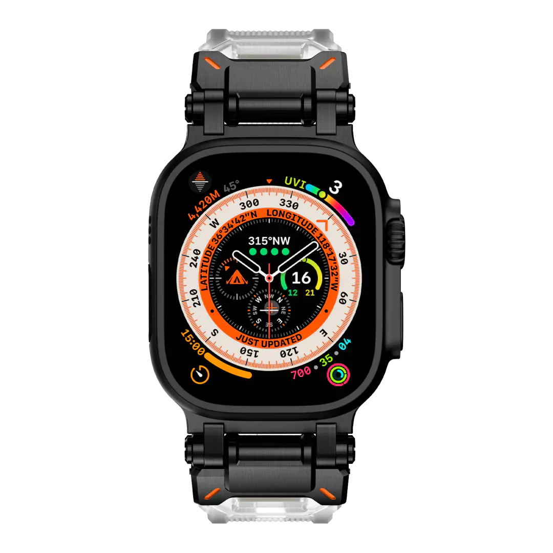 Meron Titanium-Head Silicone Band for Apple Watch | Petprovac