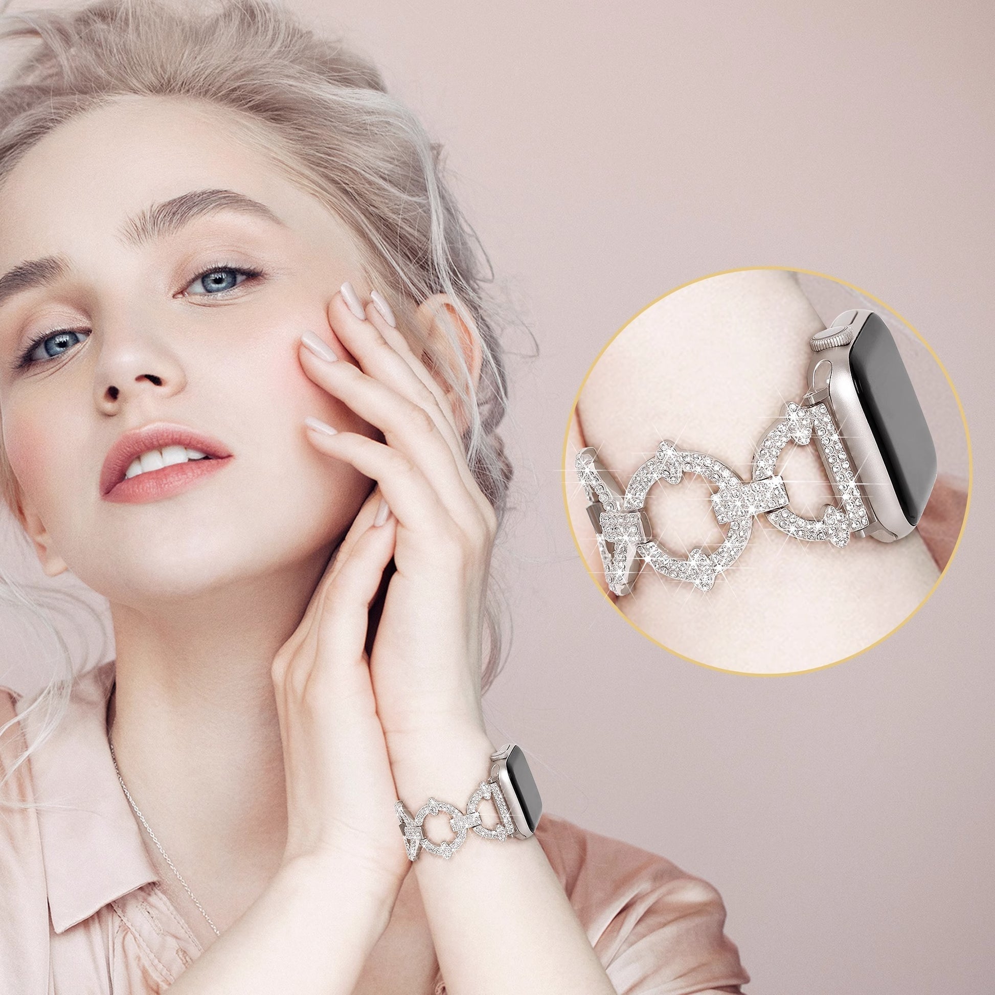 Apple Watch用ラディアントダイヤモンドブレスレット | Petprovac
