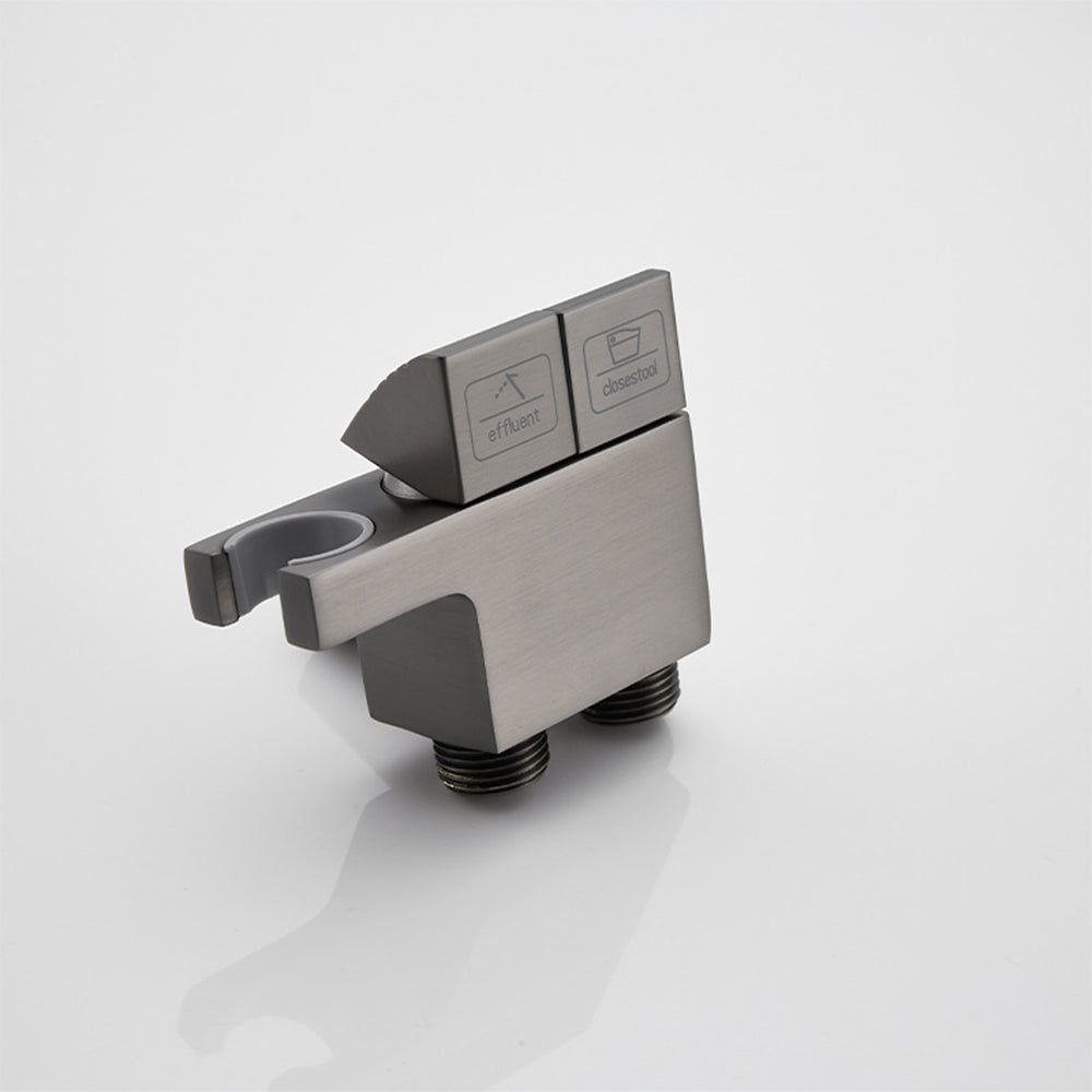 Miraqua kézi WC bidé permetező készlet kettős kimenetű szögcsappal | Petprovac