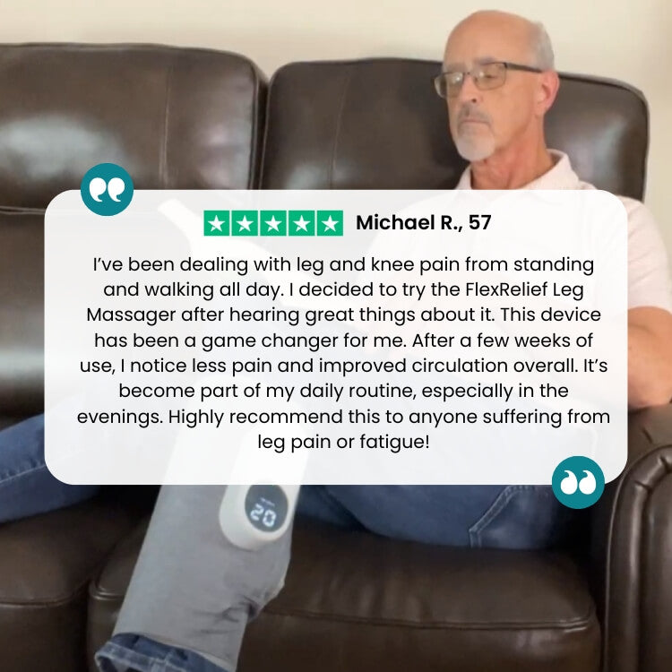 جهاز تدليك الساق AeroAura لتحسين الدورة الدموية والعلاج بالحرارة