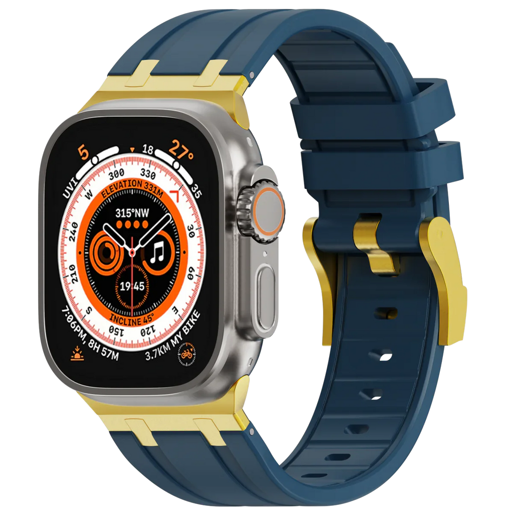 Deluxe Aurion Metal Head Silicone Band for Apple Watch | Petprovac