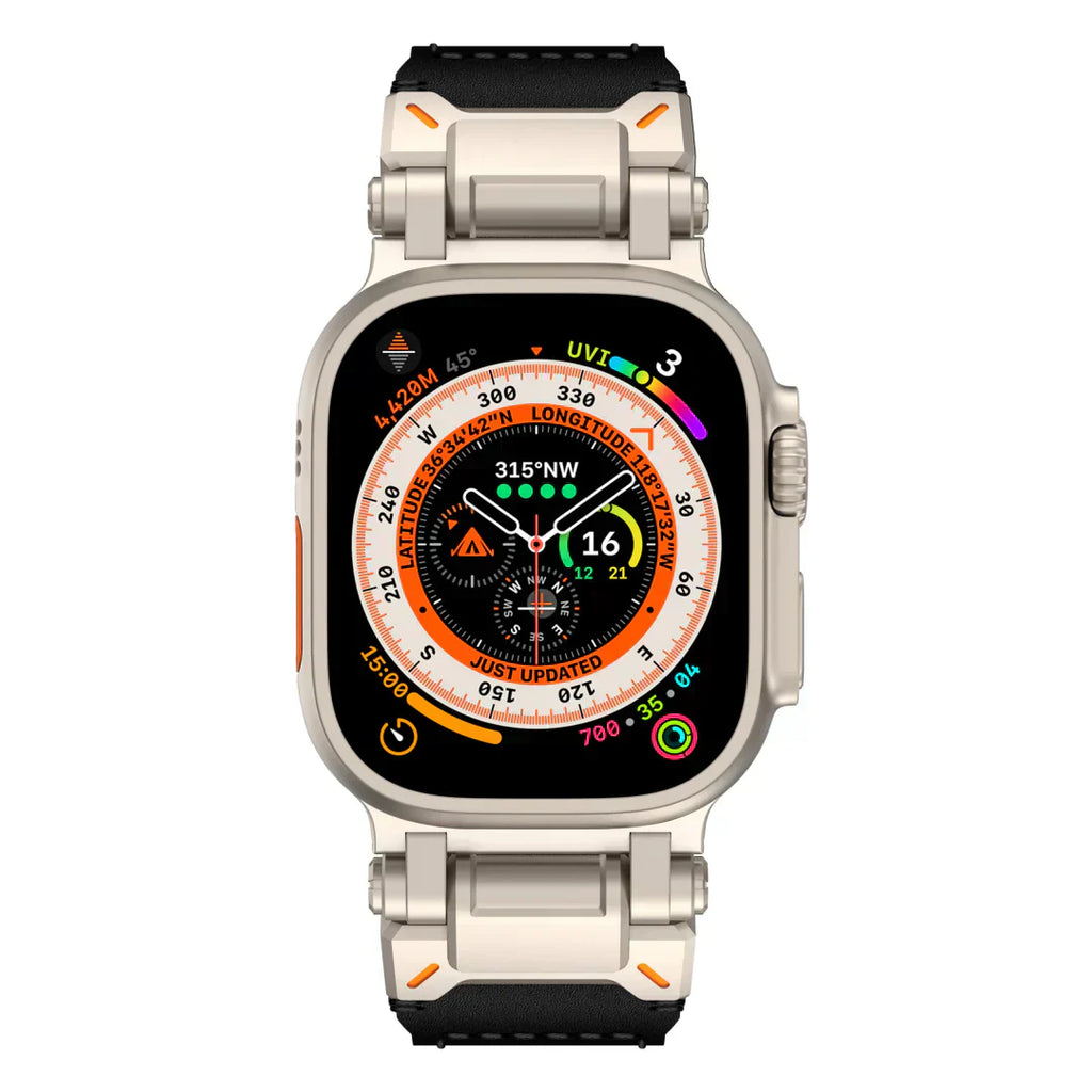 Kenvor Leather Strap with Titanium Connector for Apple Watch | Petprovac