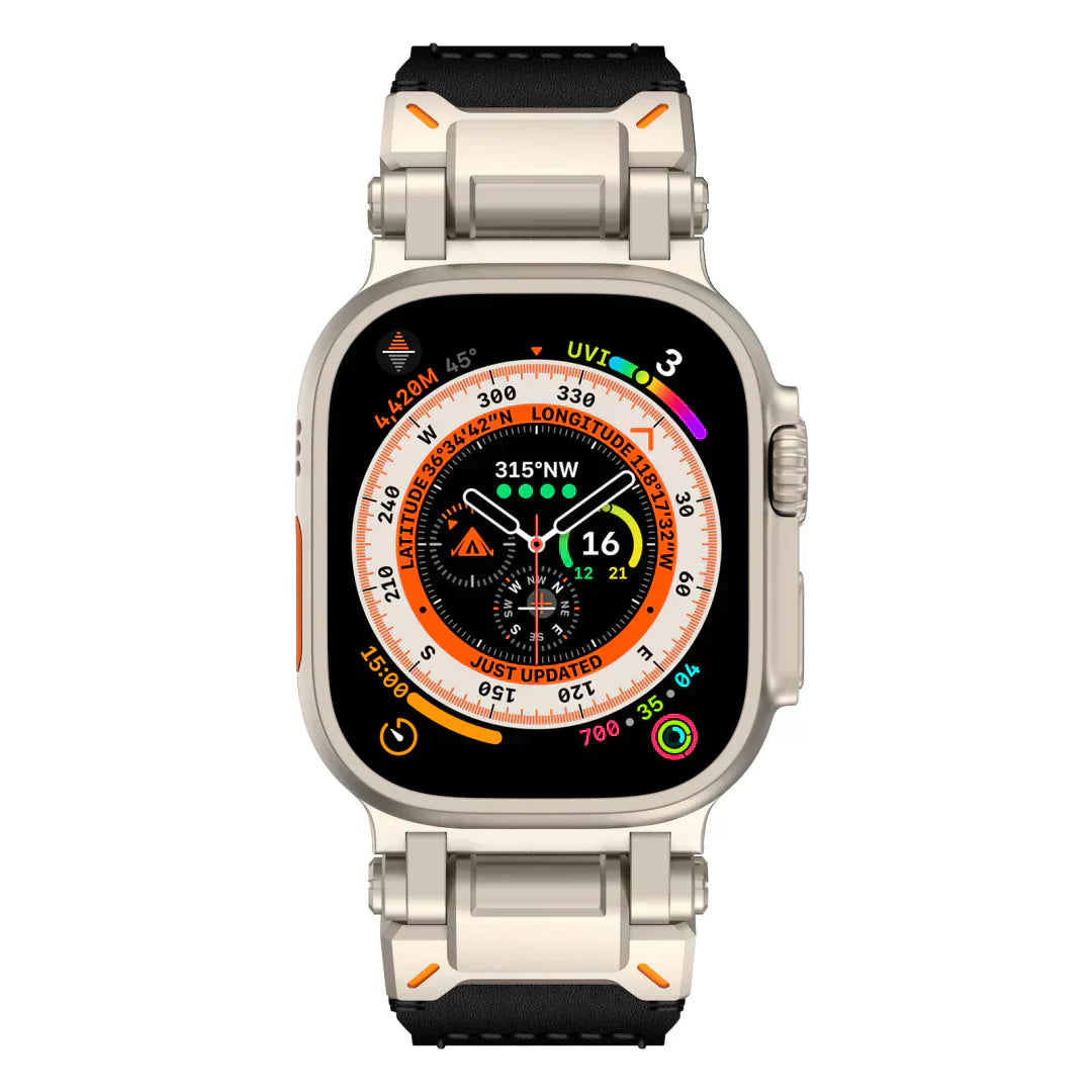 Kenvor Leather Strap with Titanium Connector for Apple Watch | Petprovac