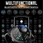 Férfi vízálló Bluetooth okosóra pulzusmérővel