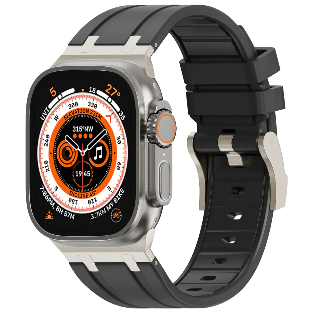 Deluxe Aurion Metal Head Silicone Band for Apple Watch | Petprovac