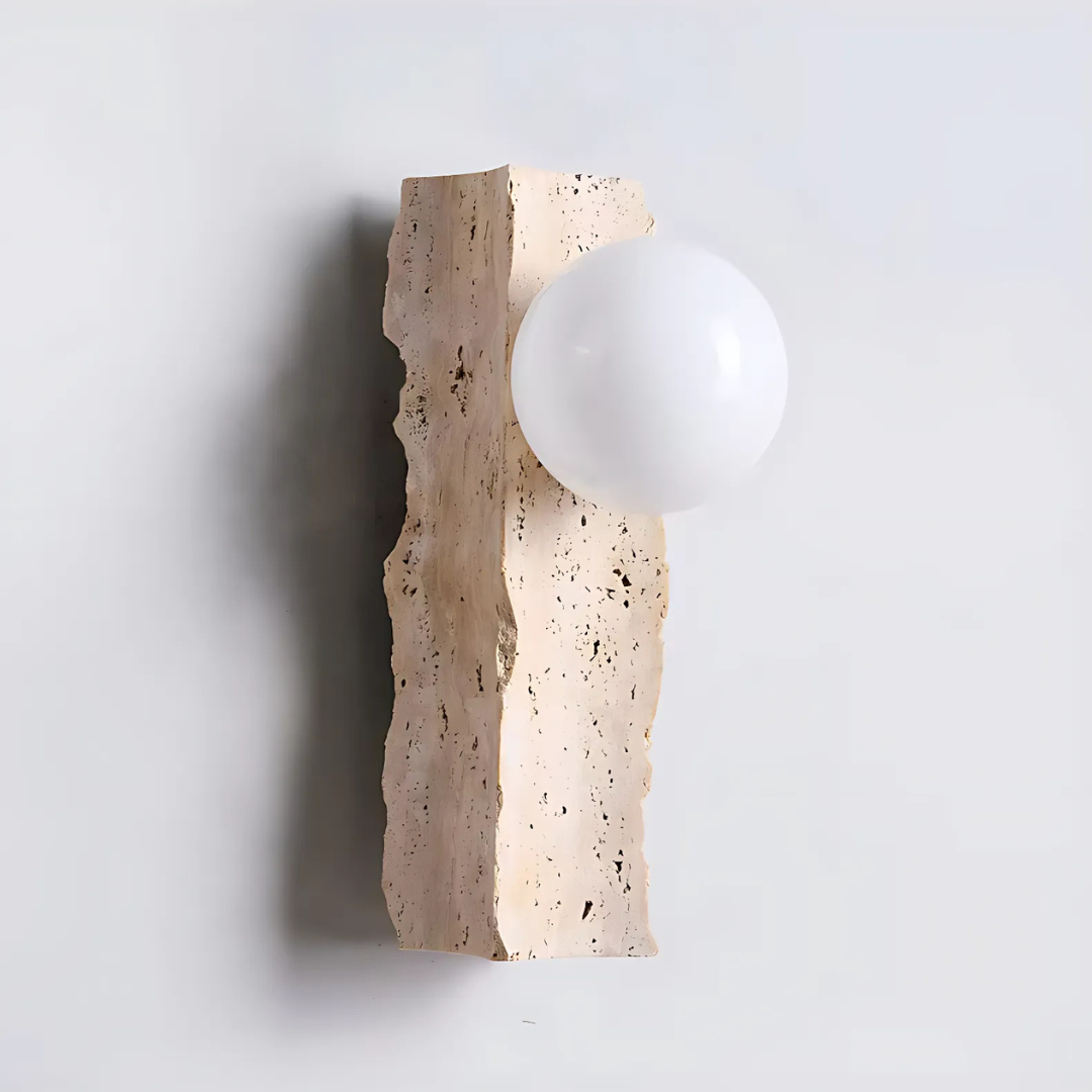 Orion Stone Wall Sconce Handcrafted G9 LED Lighting
