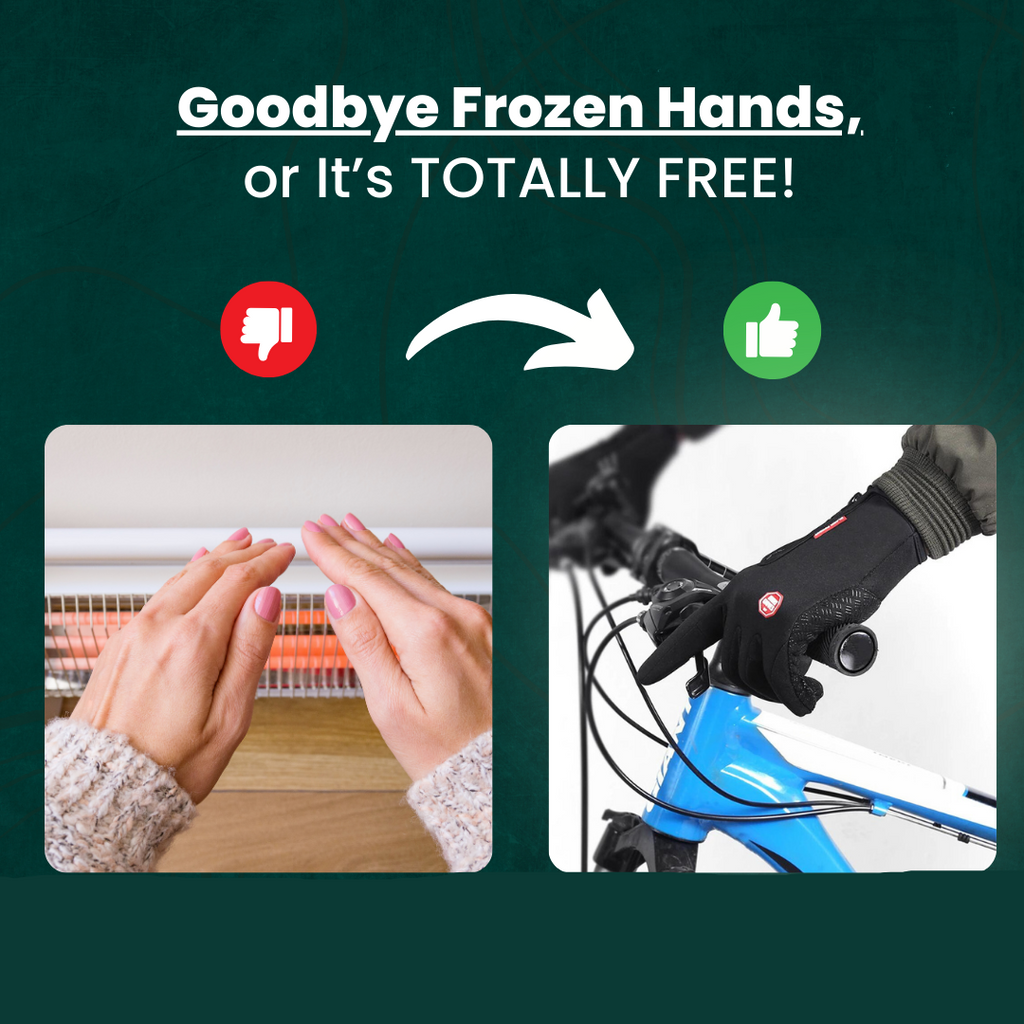 Sarung Tangan Skrin Sentuh Kalis Air Termal Untuk Berbasikal dan Golf