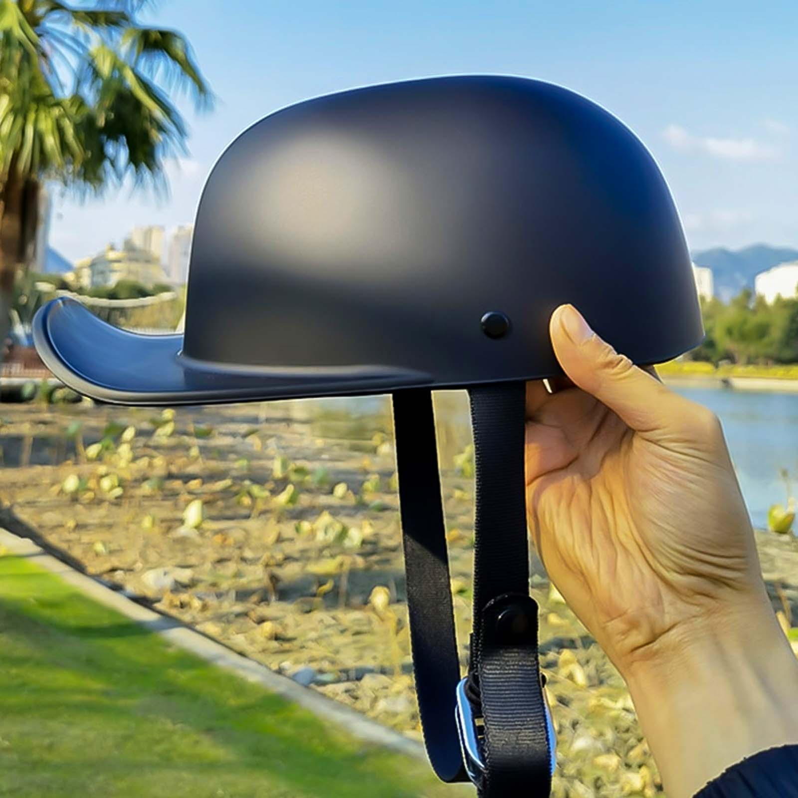 StrataCap DOT Konforlu Günlük Sürüş İçin Baseball Kask Şapka