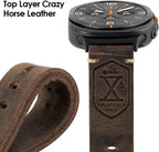 Brookmere vintage leren band compatibel met Samsung Watch Ultra