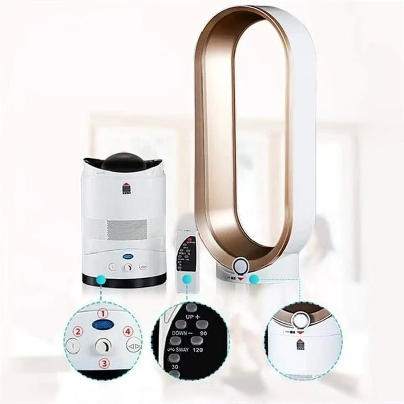 AeroLuxe Bladfri Tårnvifte | Energiøkonomisk Helårsanvendelse