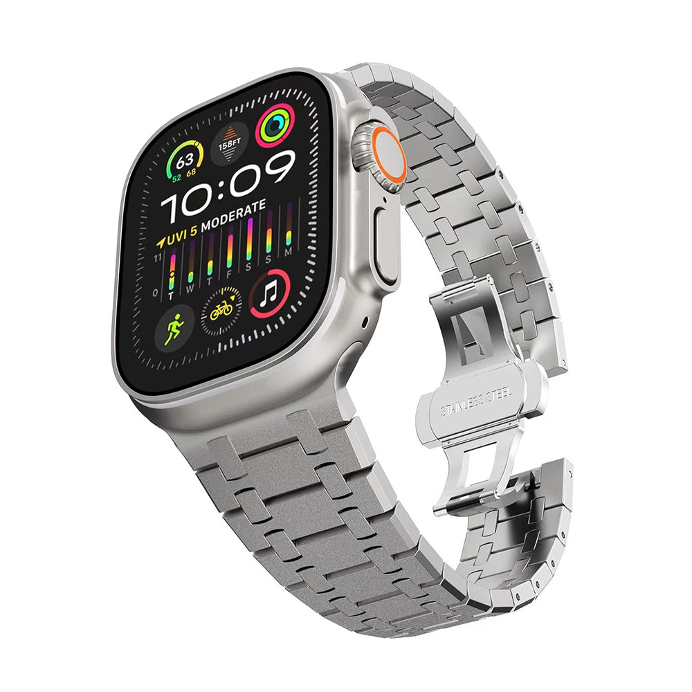 Arden | Dubbele Ketting Roestvrijstalen Knipperband Voor Apple Watch | Petprovac