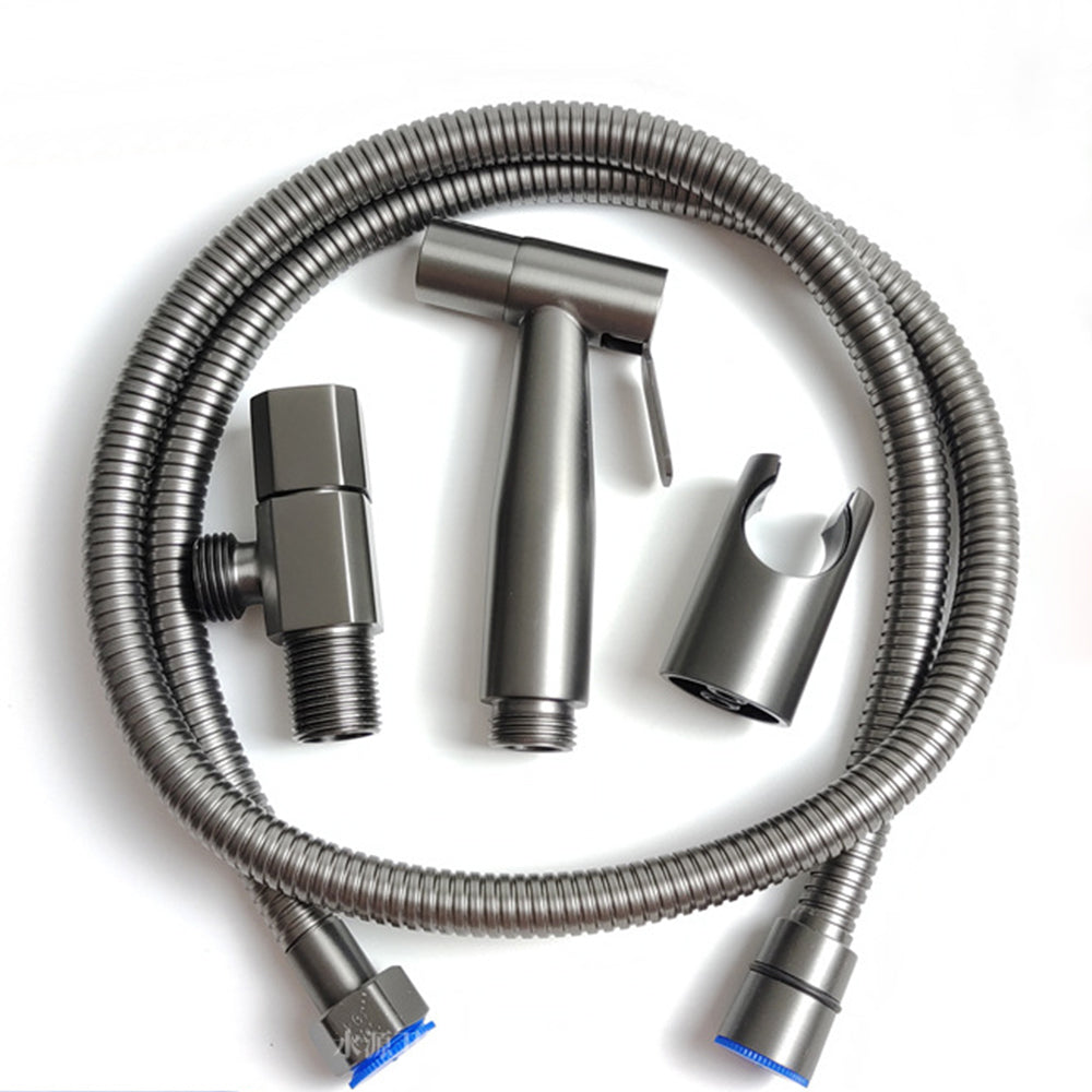 Nuvoro | Hygienický ruční bidetový rozprašovač na toaletu z nerezové oceli v barvě gunmetal šedá | Petprovac