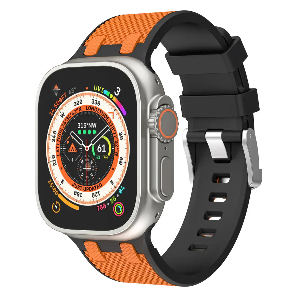 Aeria | Tweekleurige siliconen band voor Apple Watch | Petprovac