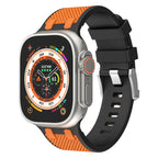 Aeria | Tweekleurige siliconen band voor Apple Watch | Petprovac