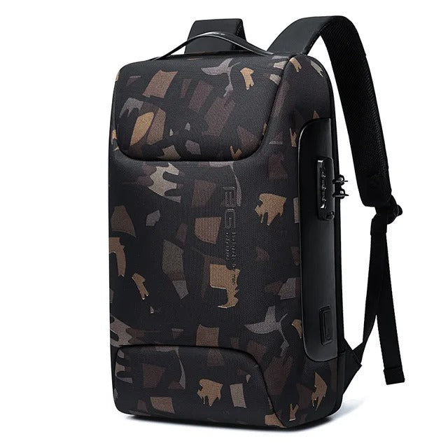 Secure Travel Backpack With 15.6 Inch Laptop Compartment And Water Resistant Build
