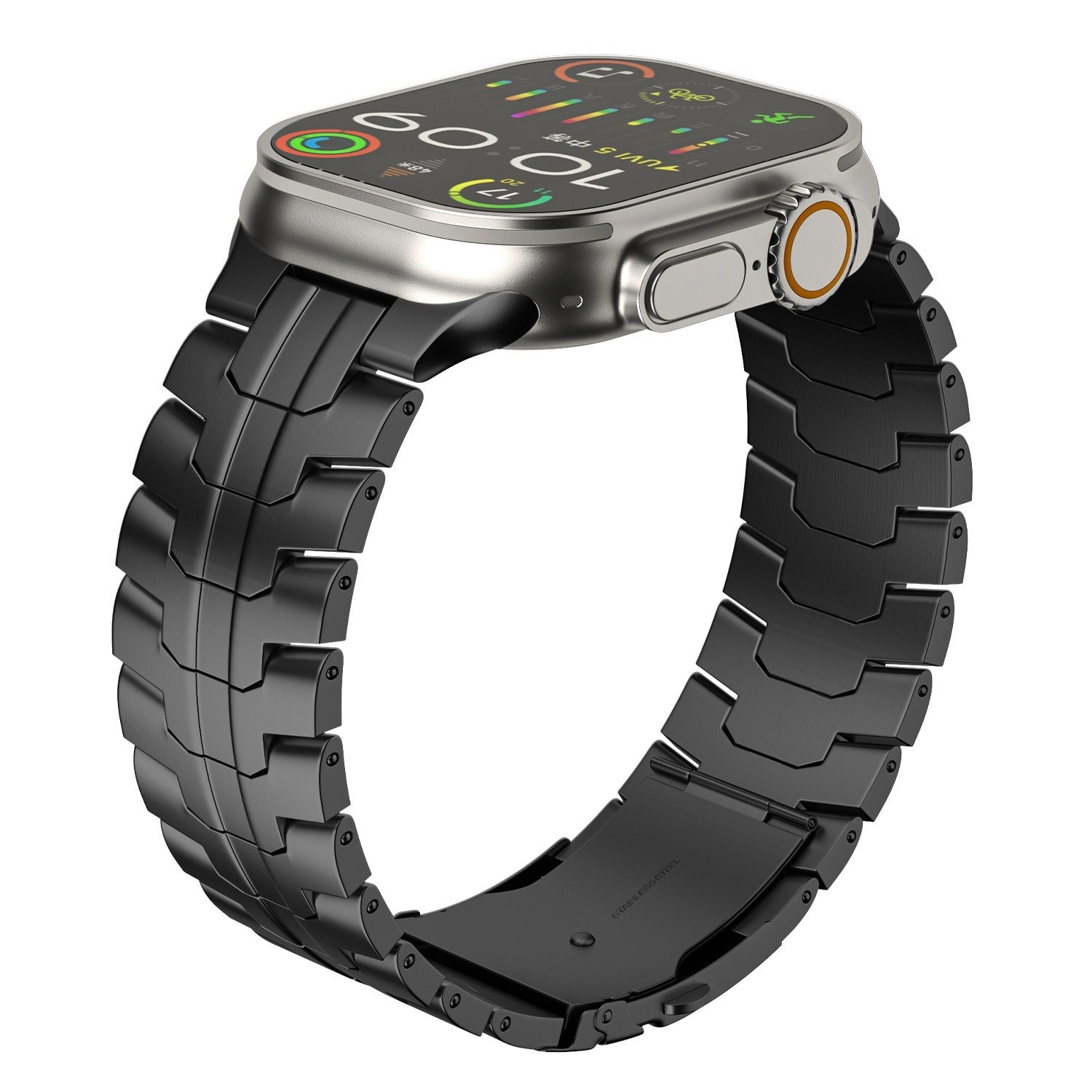 Veralis Titanium Apple Watch Band with Hypoallergenic Clasp