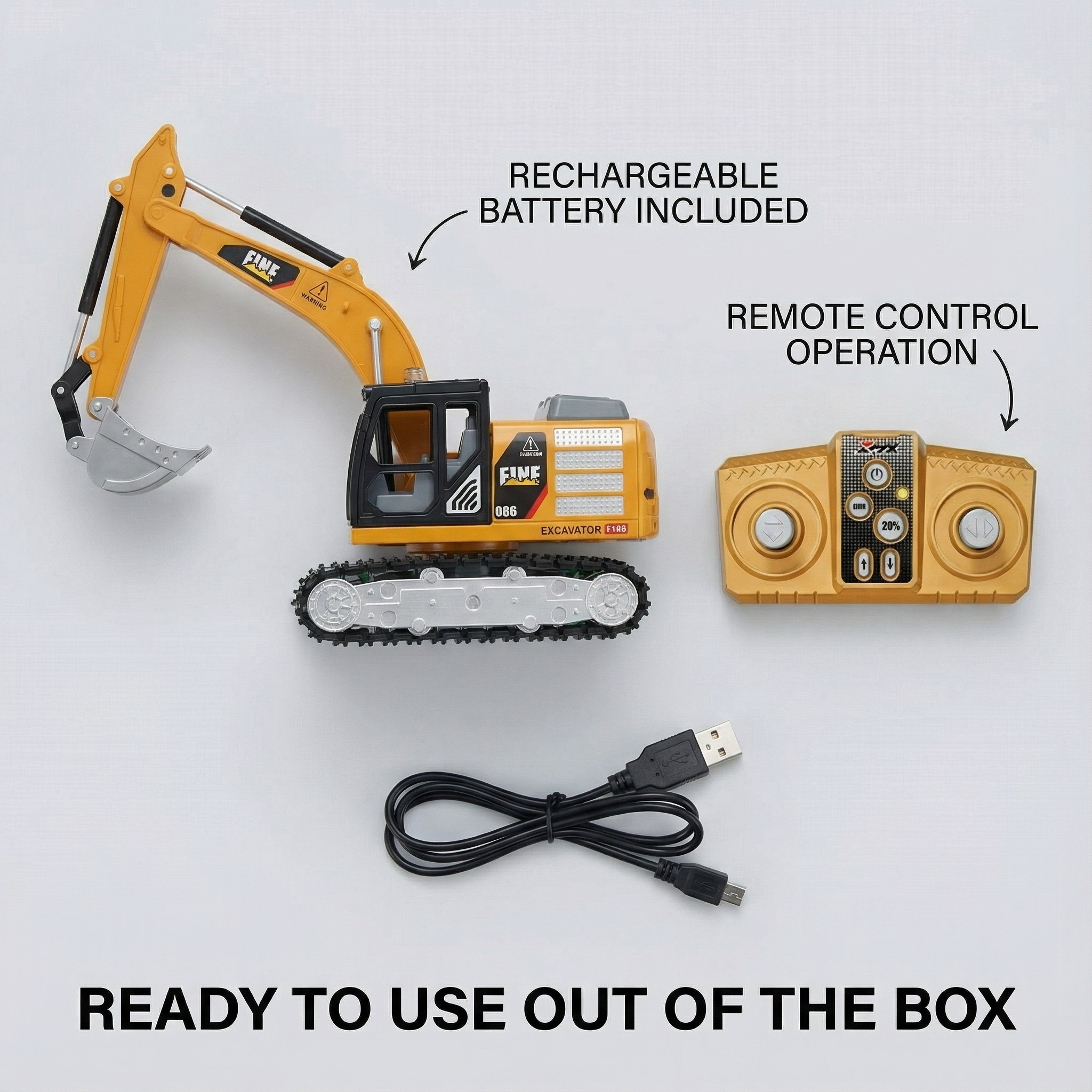 Premium Metal Remote Control Construction Vehicle for Realistic Operation and Precision Play