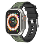 Aeria | Tweekleurige siliconen band voor Apple Watch | Petprovac