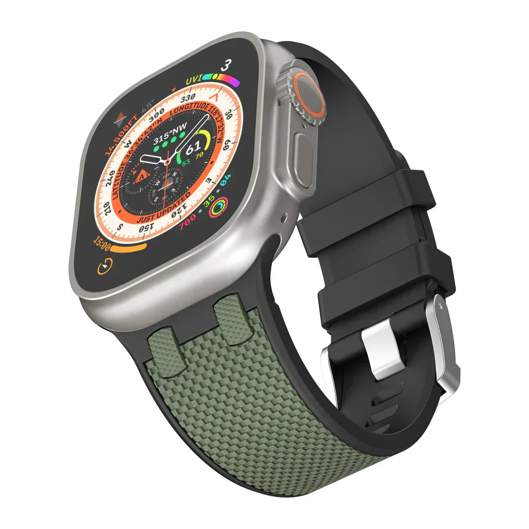 Aeria | Tweekleurige siliconen band voor Apple Watch | Petprovac