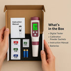 Tester digital AquaSense 7-în-1 pentru piscină, pentru pH și clor