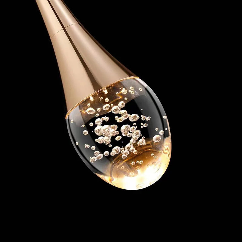 Suspension en verre avec lumière chaude - Vetra | Petprovac