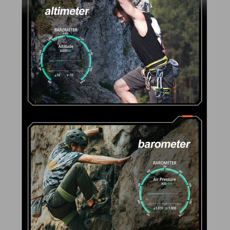 PinnacleX Pro smartklokke med GPS, pulsmåling, SpO2, blodtrykk og stressovervåking