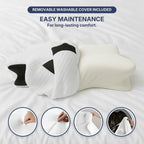 وسادة رغوة الذاكرة التقويمية للرقبة لتخفيف آلام الرقبة