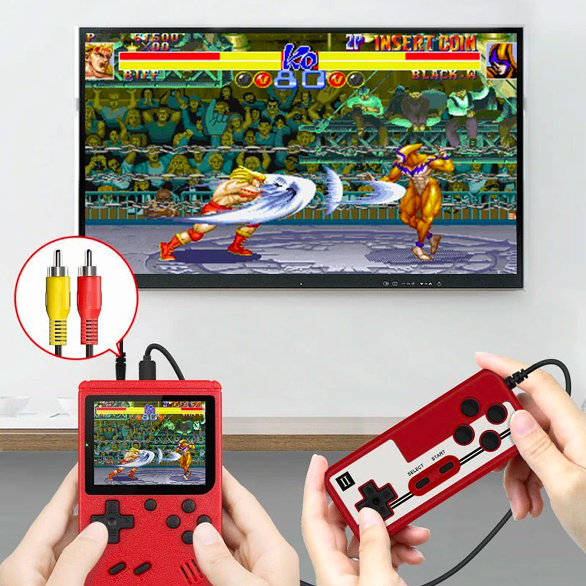 RetroJoy 400 Portable Console With 400 Classic Games For TV