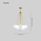 Lámpara colgante de vidrio y metal Lumisora para sala de estar