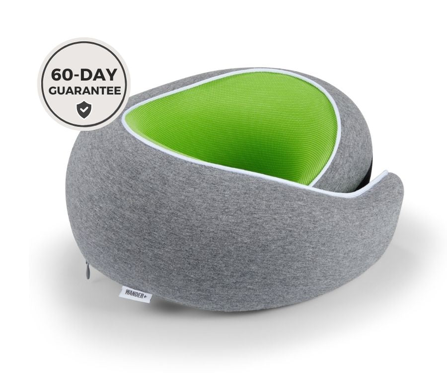 Memory Foam Travel Neck Pillow for Long Flights, Road Trips and Everyday Commutes