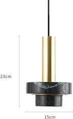 Rowen Pendelleuchte aus Naturmarmor