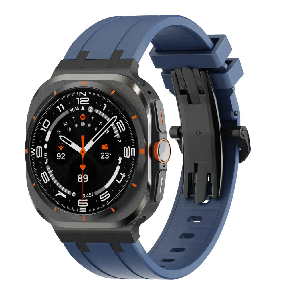 Virelli | Luxusní silikonový řemínek s motýlkovou sponou pro Samsung Galaxy Watch Ultra | Petprovac