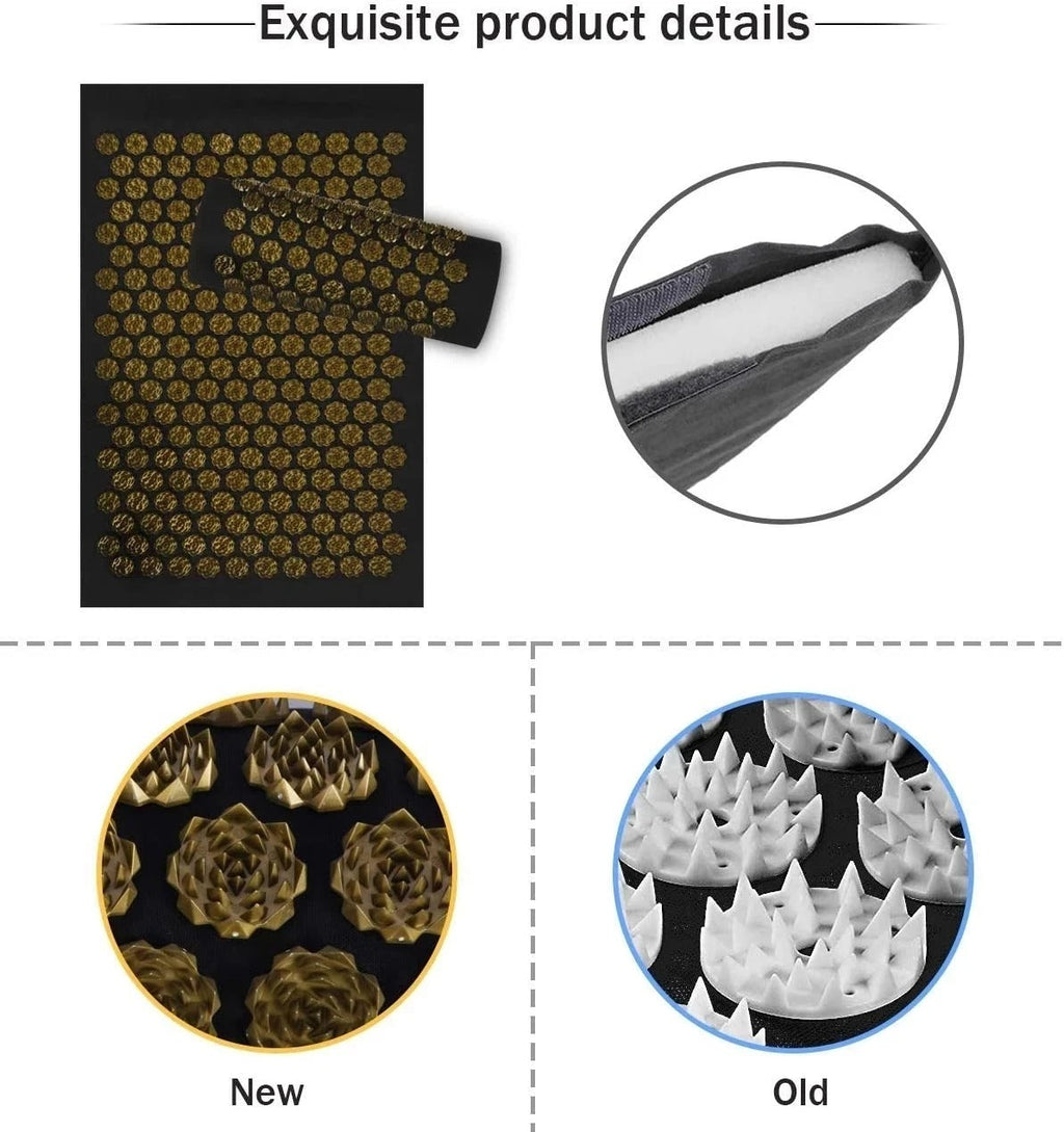 NirvaPulse Akupressurmåtte og Pude til Smertelindring