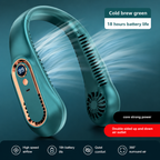 SoftCool Lightweight Wearable Neck Fan With Quiet Rechargeable Cooling