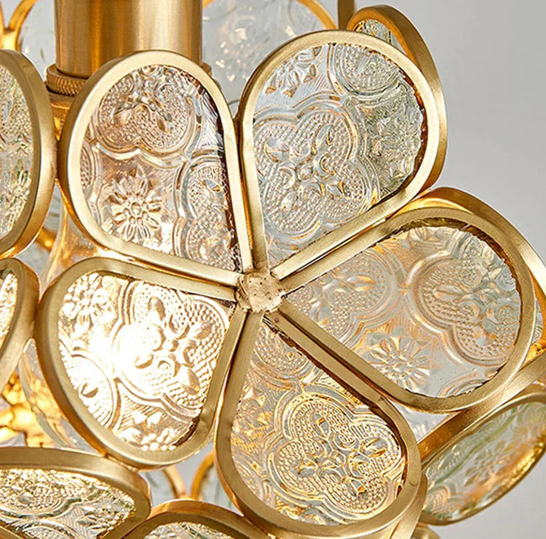 Blomstret glasvedhæng