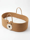 Bear Shaped Changing Basket In Cotton Rope For Nursery