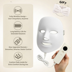 LuminaGlow Wireless LED Mask | 10-Minute At-Home Professional Light Therapy