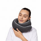 Memory Foam Travel Neck Pillow for Long Flights, Road Trips and Everyday Commutes