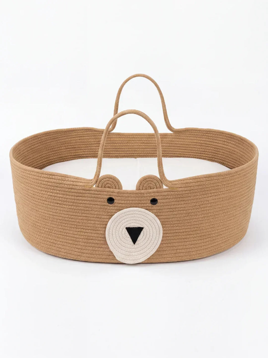 Bear Shaped Changing Basket In Cotton Rope For Nursery