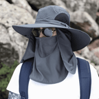Breathable Fishing Hat With Wide Brim And Sun Protection