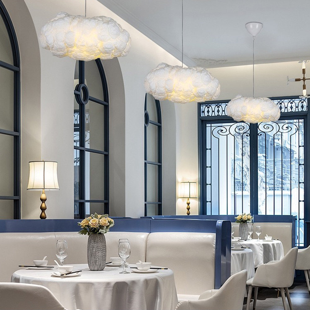 LumaCloud Hanglamp in Wolkvorm voor Gezellige Kamers Wit