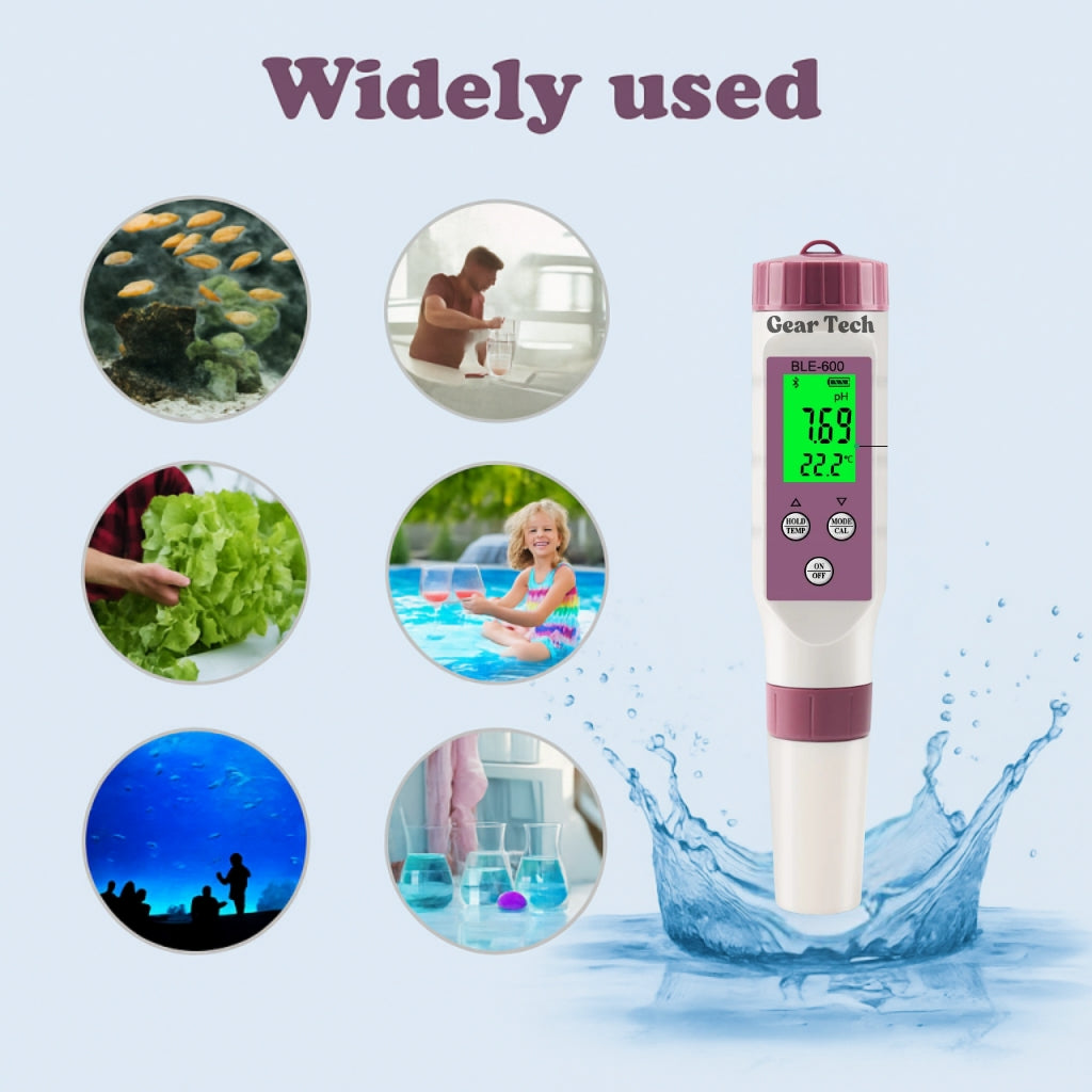 Tester digital AquaSense 7-în-1 pentru piscină, pentru pH și clor