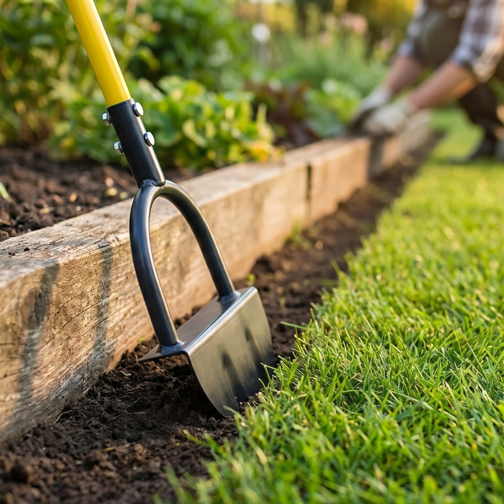 EdgeMaster Lawn Edger | Half-Moon Design with Wavy Edge | Manual Tool for Clean Lawn Edges & Beds