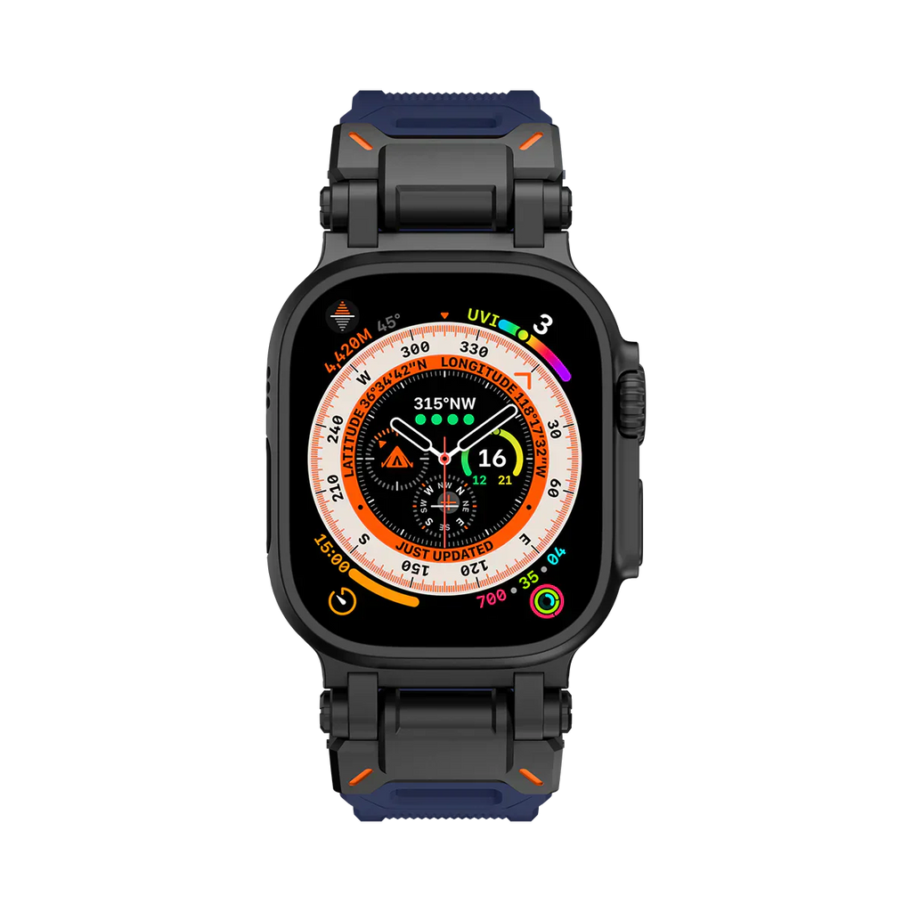 Meron Titanium-Head Silicone Band for Apple Watch | Petprovac