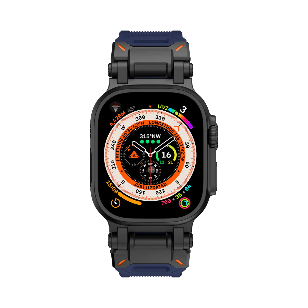 Meron Titanium-Head Silicone Band for Apple Watch | Petprovac