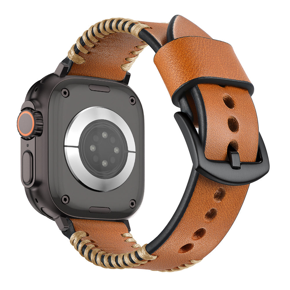 Hand-Sewn Leather Band for Apple Watch