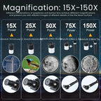 Professional Astronomical Telescope 70mm Aperture, 300mm Focal Length With Easy Setup For Stargazing And Nature